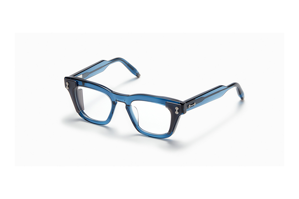 Akoni Eyewear   AKX-104 B Blue Crystal -  Grey Crystal side shield