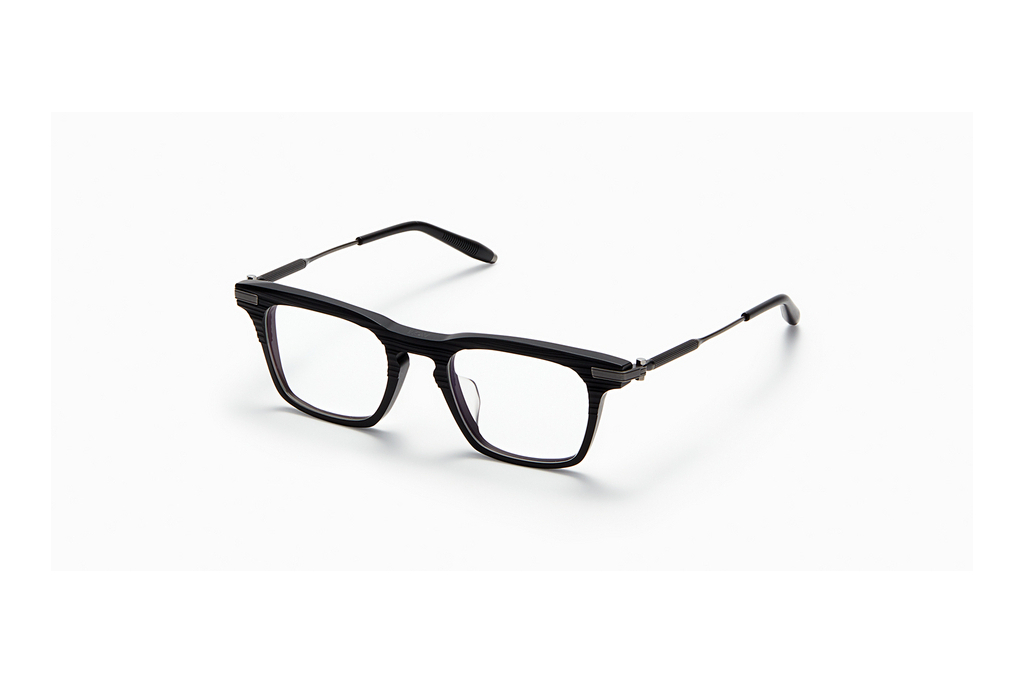 Akoni Eyewear   AKX-400 D Matte Black - Scraped - Antique Silver