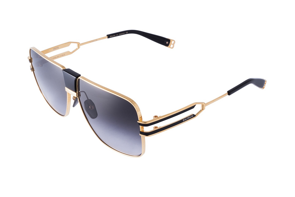 Balmain Paris   BPS-103 A Gold  - Matte Black - Black