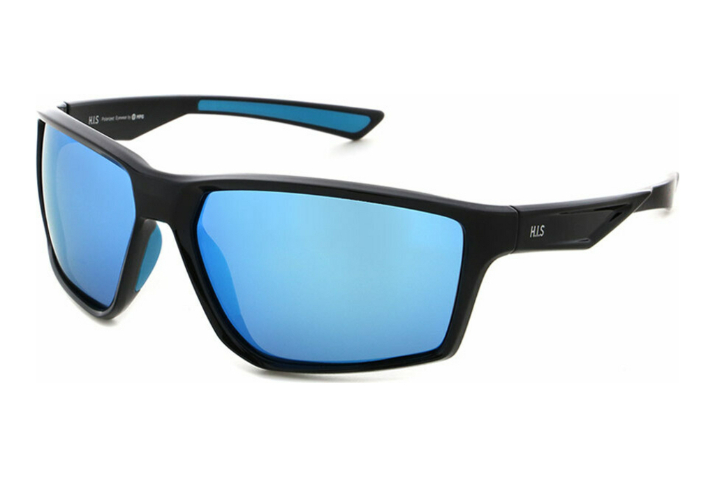 HIS Eyewear   HPS37100 2 smoke with blue revoblack