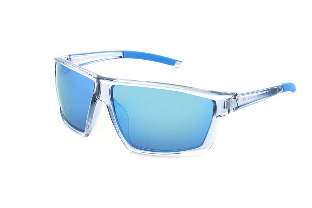 HIS Eyewear   HPS37104 1 smoke with blue revoblue