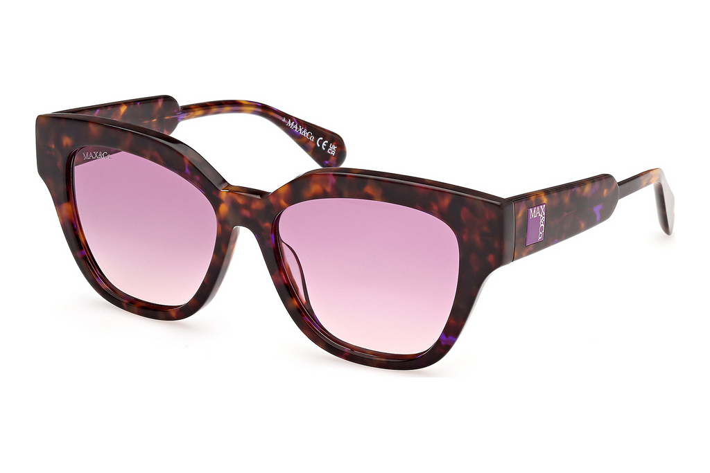 Max & Co.   MO0106 55Z violett verspiegeltBunt Havanna