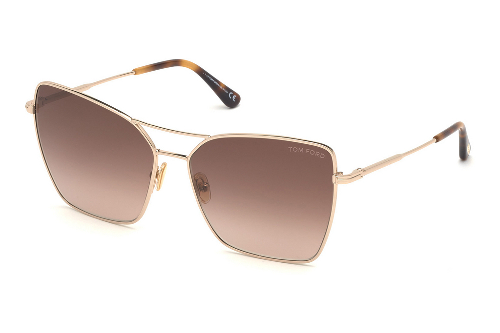 Tom Ford   FT0738 28F braun verlaufendrosé-gold glanz