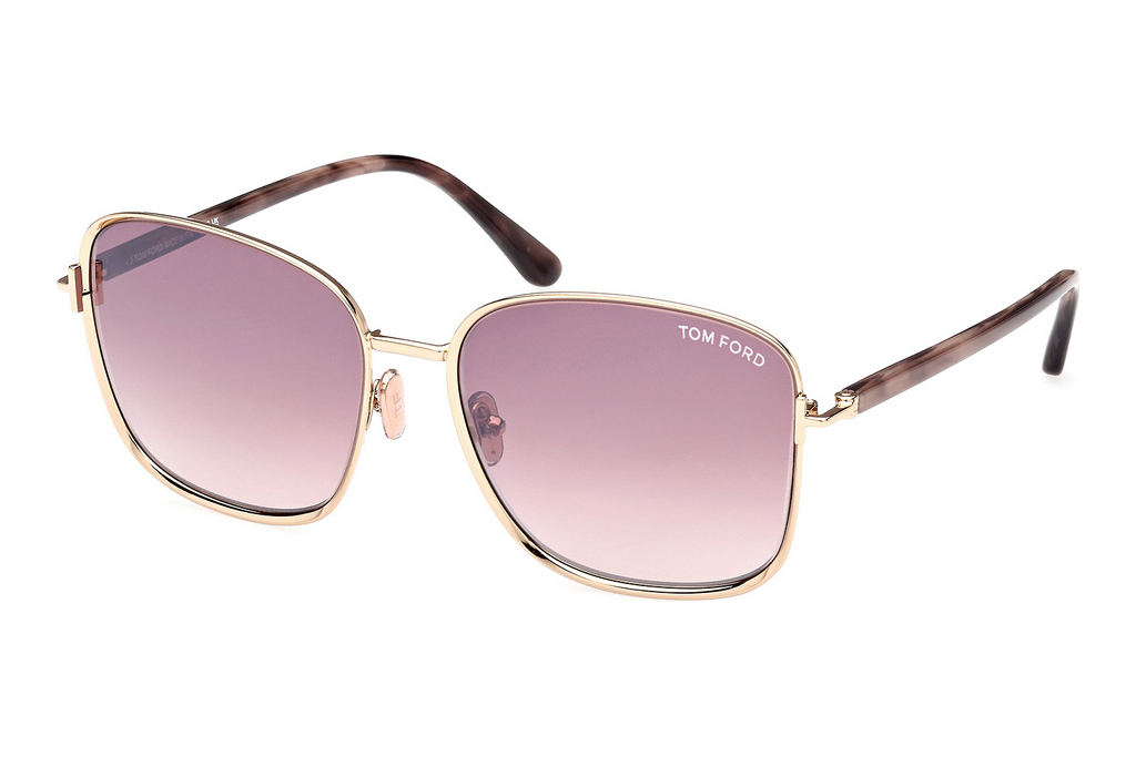 Tom Ford   FT1029 28Z violett verspiegeltGlänzend Rose Gold