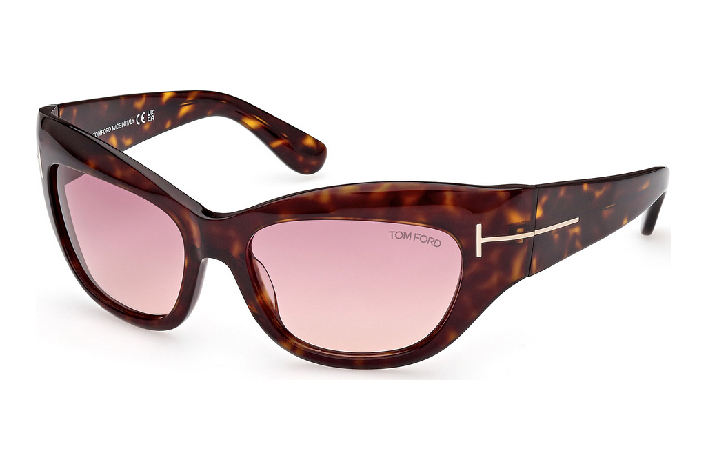 Tom Ford   FT1065 52T bordeaux verlaufendDunkel Havanna