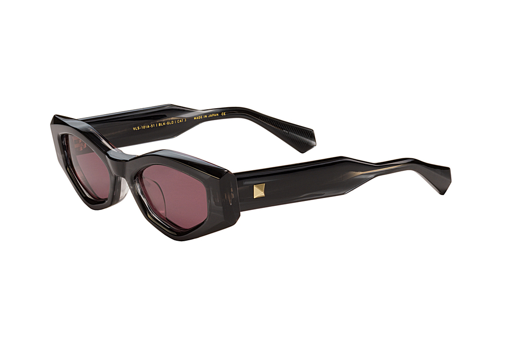 Valentino   VLS-101 A Dark Bordeaux - ARTranslucent Black Swirl - White Gold w