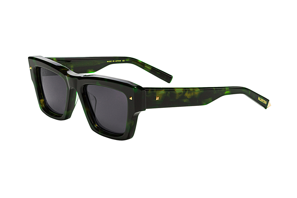 Valentino   VLS-106 B Dark Grey Lenses - ARGreen Tortoise - Yellow Gold w