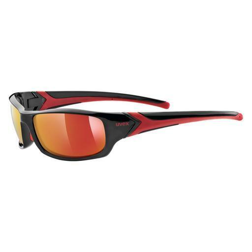 太阳镜 UVEX SPORTS sportstyle 211 black-red