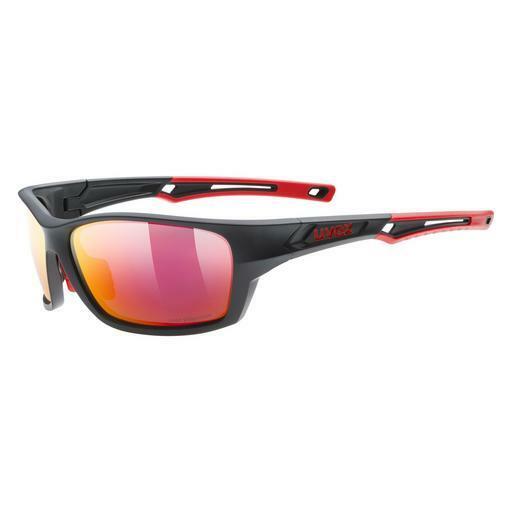 太阳镜 UVEX SPORTS sportstyle 232 P black mat red